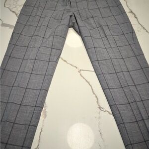 Banana Republic Ryan Gray Plaid Trousers